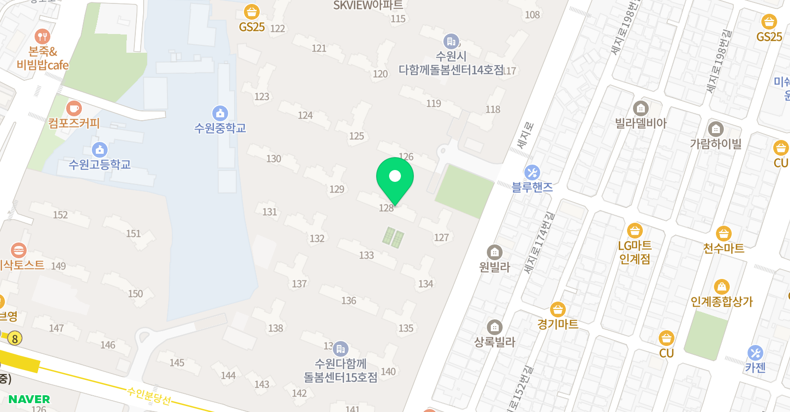 꿈꾸는 영어 위치