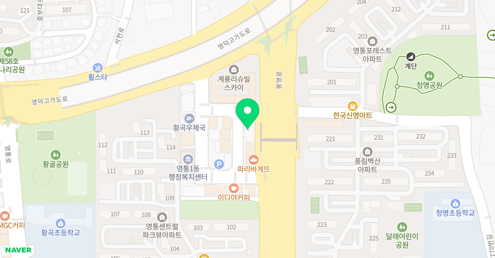 JY클릭 수학과학논술학원 위치