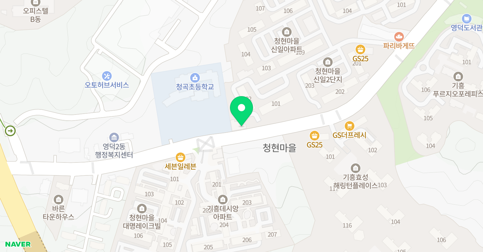청곡하랑 음악학원 위치