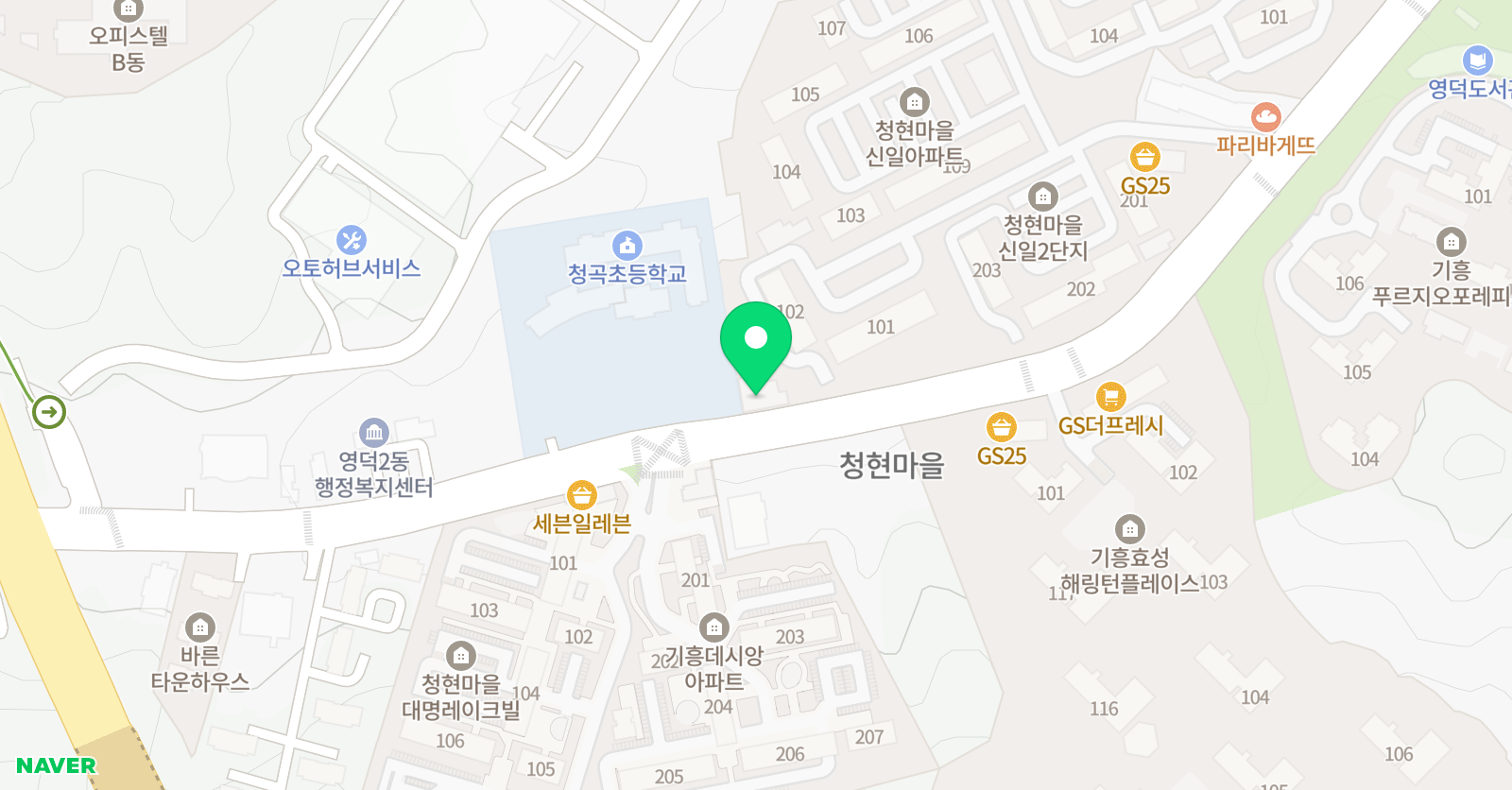 빨간펜 수학의달인 청현마을점 위치