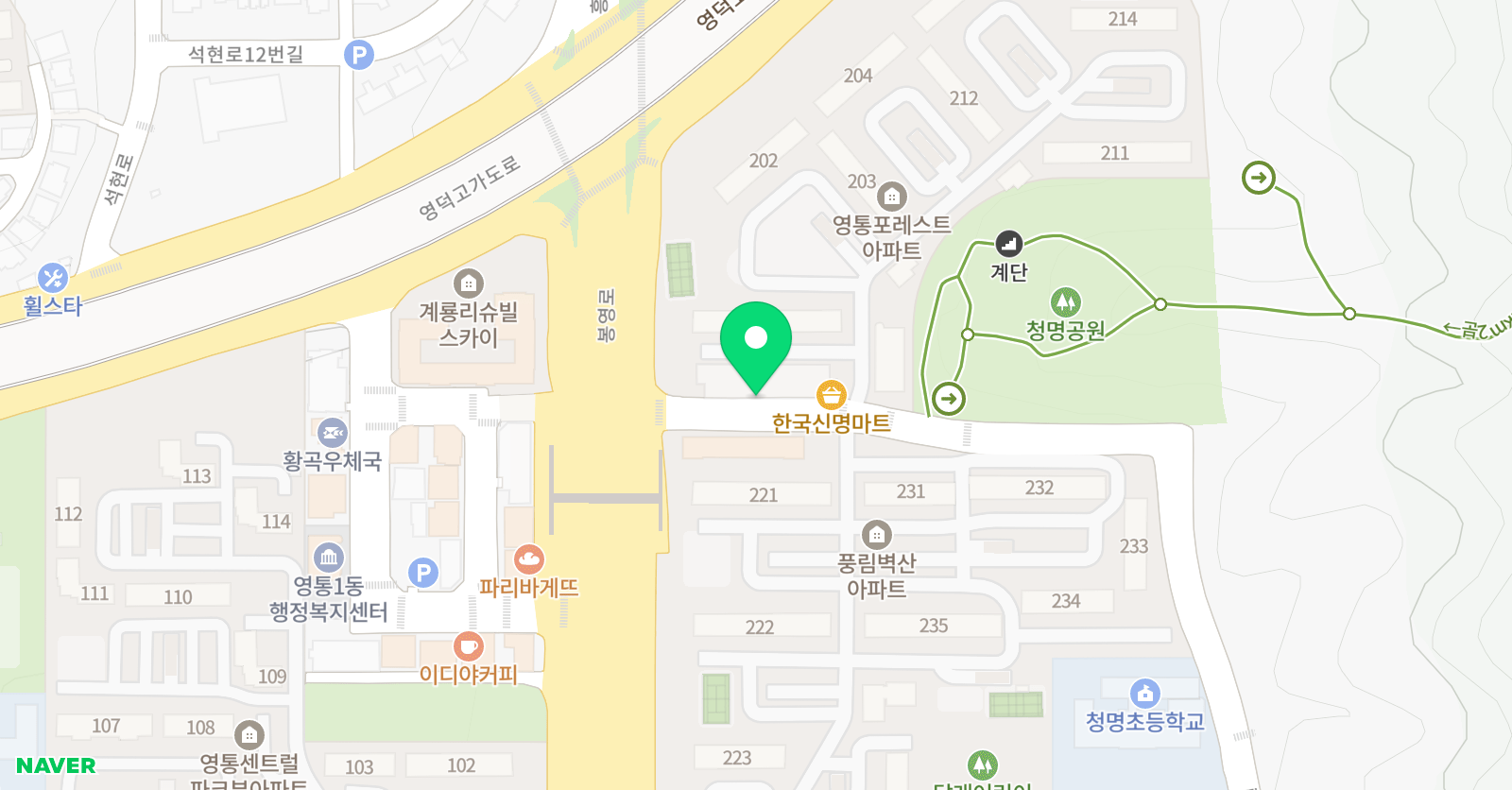 동화속아이들 글쓰기학원 위치