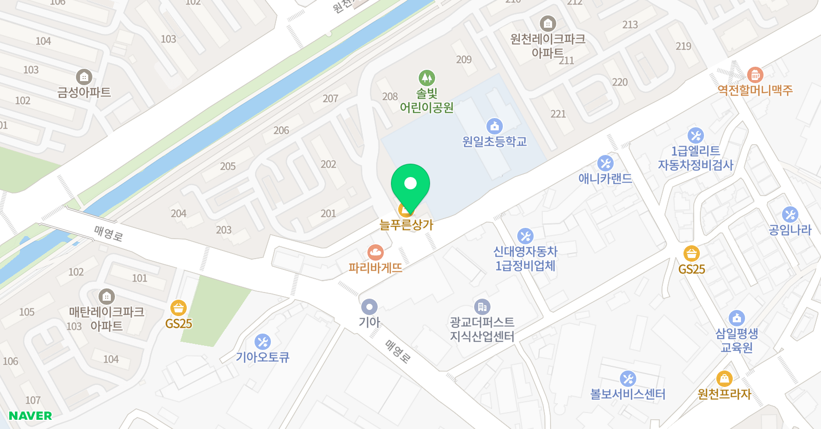 JTA 태권도장&플레이점핑줄넘기클럽 위치
