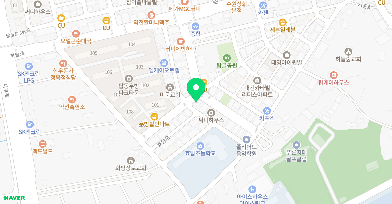 이든 학원 위치
