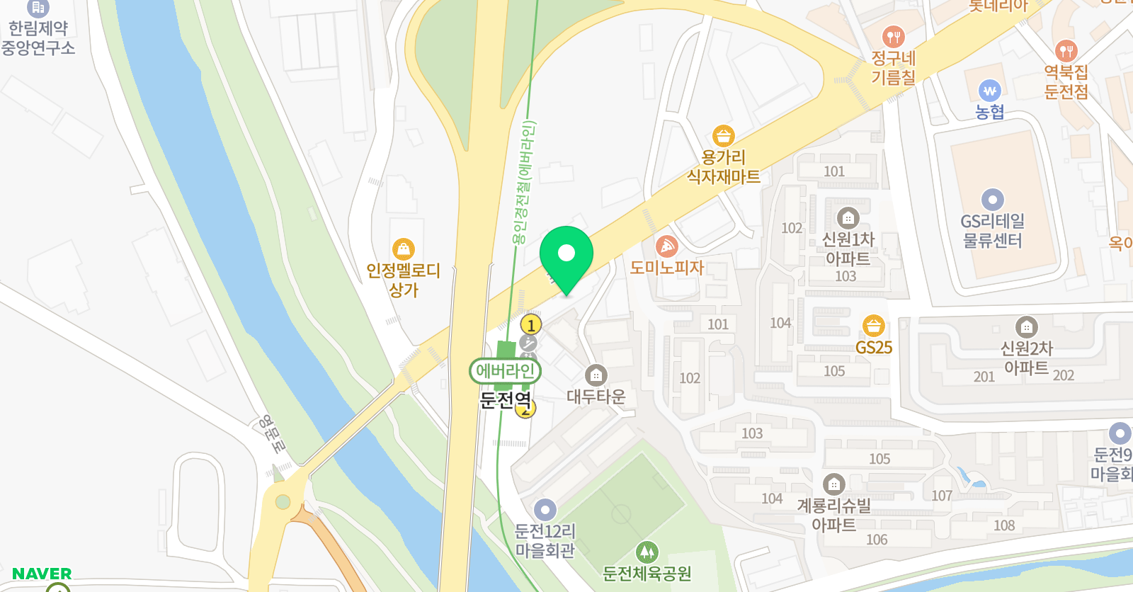 짠짠 실용음악학원 위치