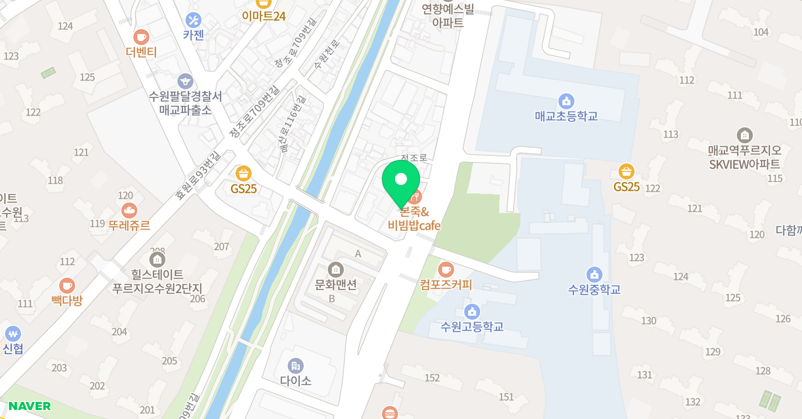 이자경 수학 매교학원 위치