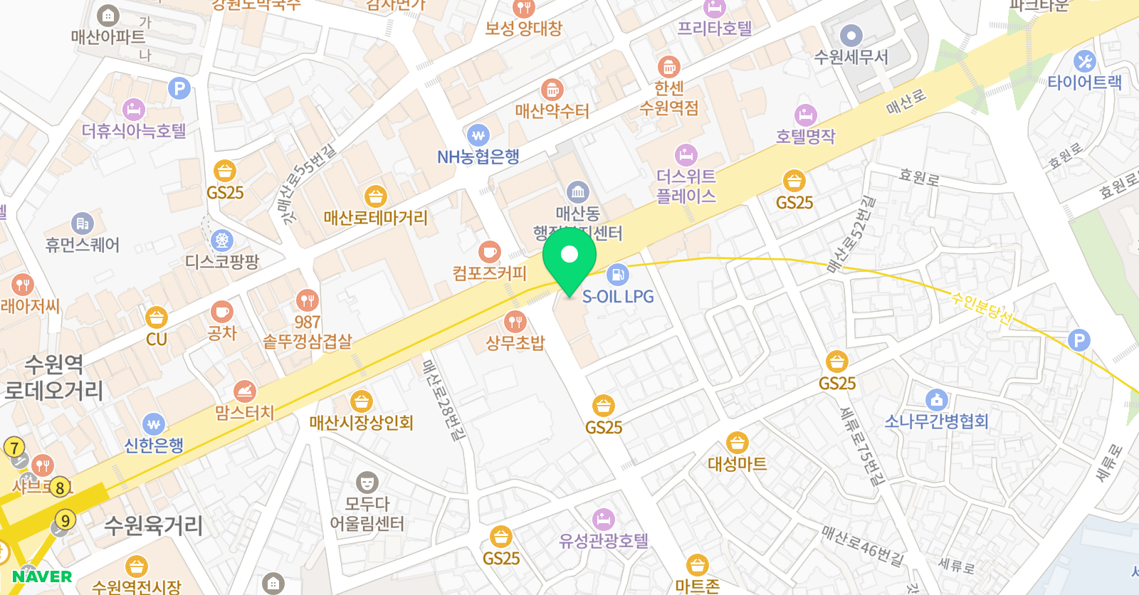 시사일본어학원 수원역별관 위치