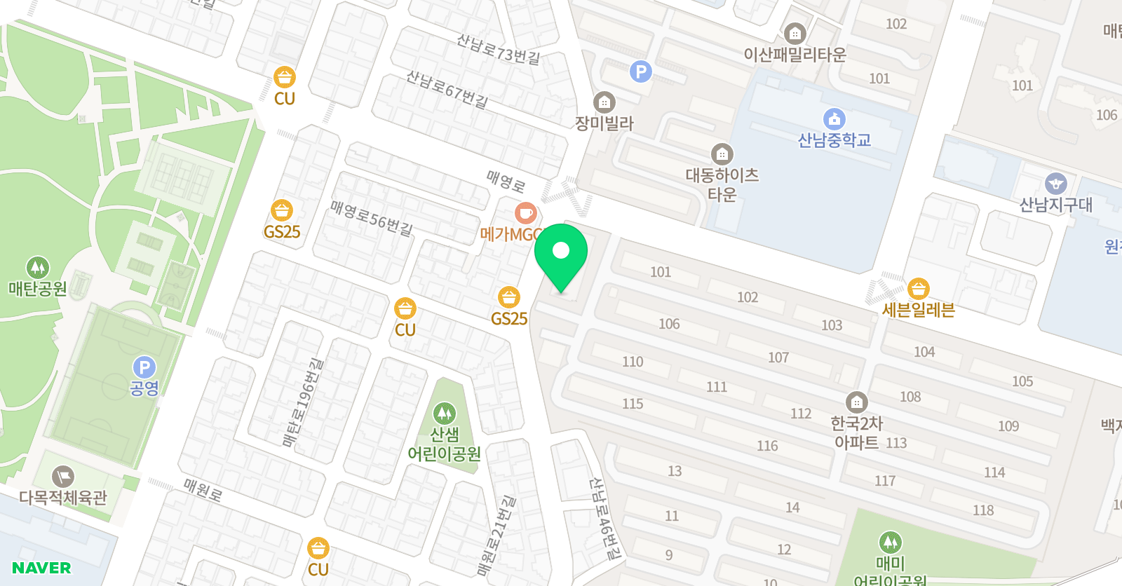 YTA 태권도 점핑주니츠 줄넘기 센터 위치