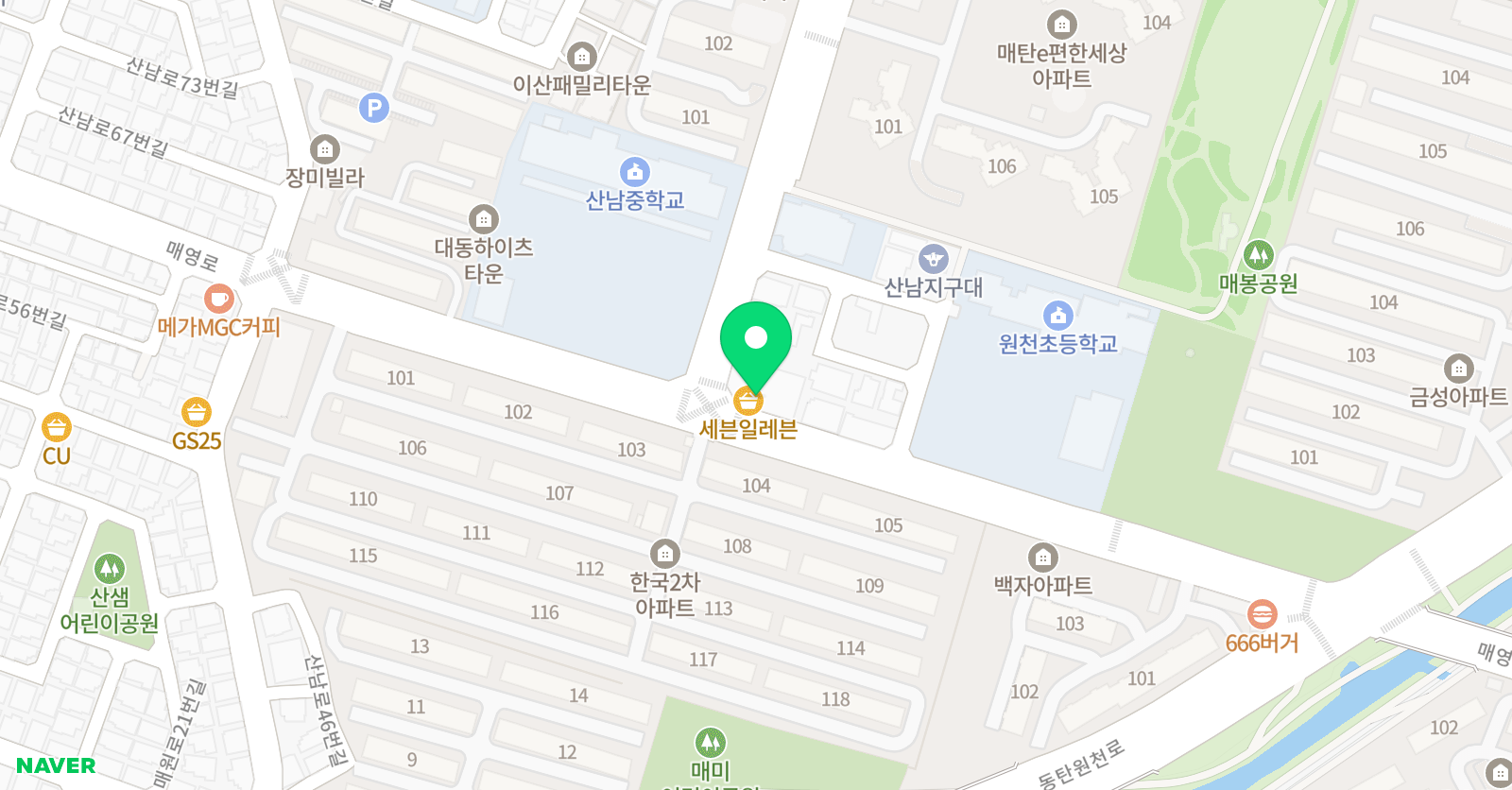 미술나무 매탄센터 위치