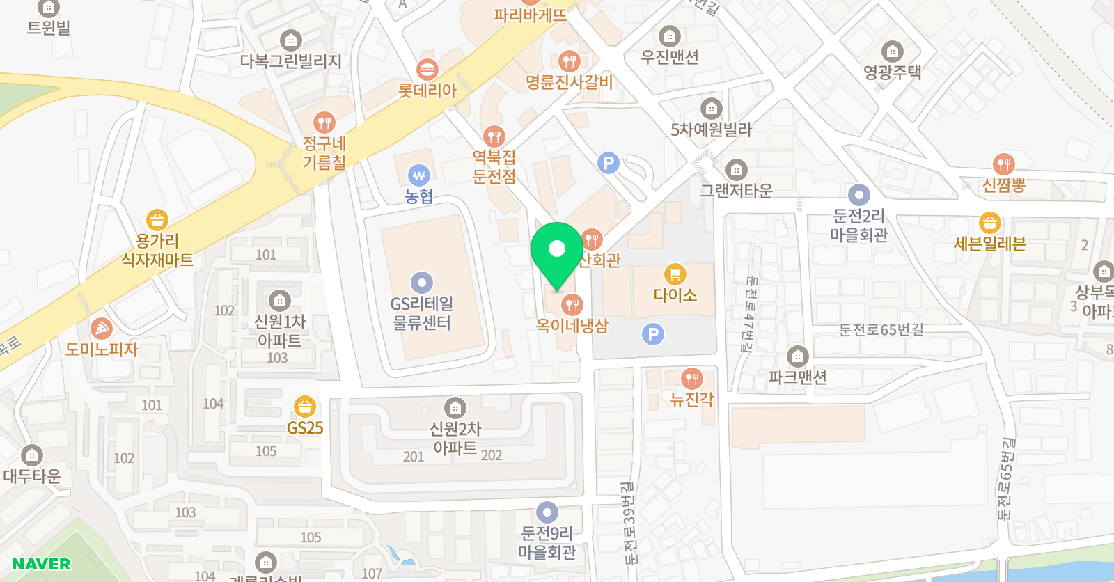 쌤통 학원 위치