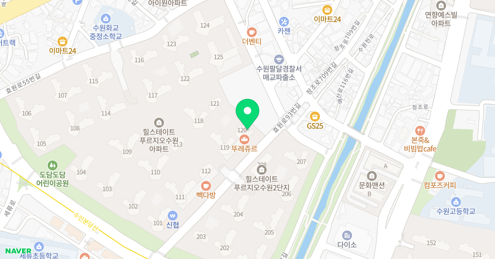 토론하는아이들 매교힐스테이트GLE센터 위치