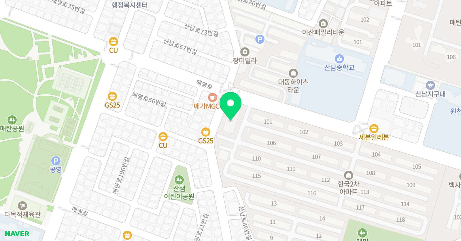 더셀 영어학원 위치