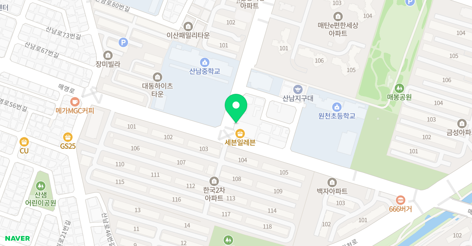 경희대성웅 태권도 위치
