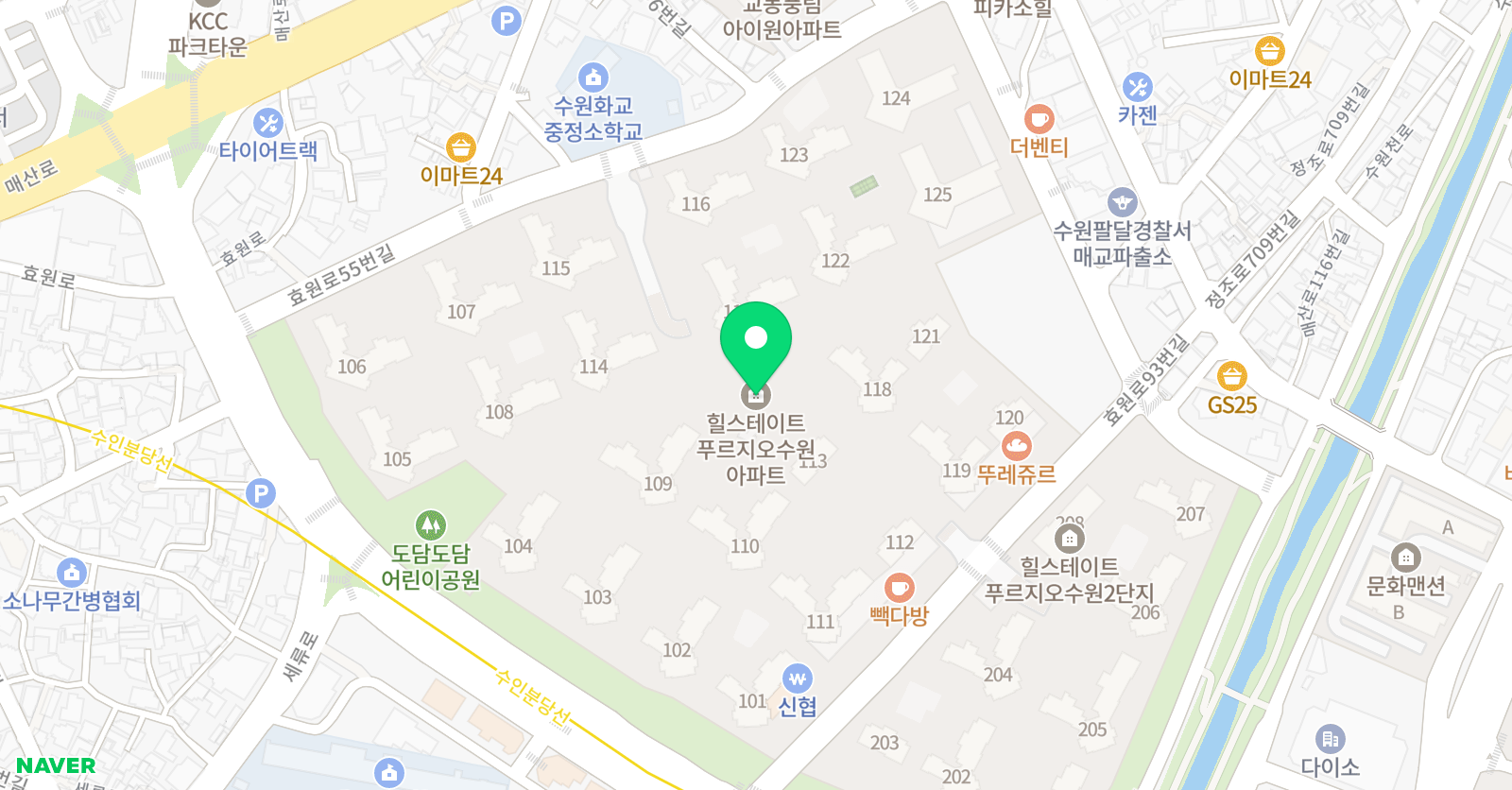 삼성 영어셀레나 매교캠퍼스 위치