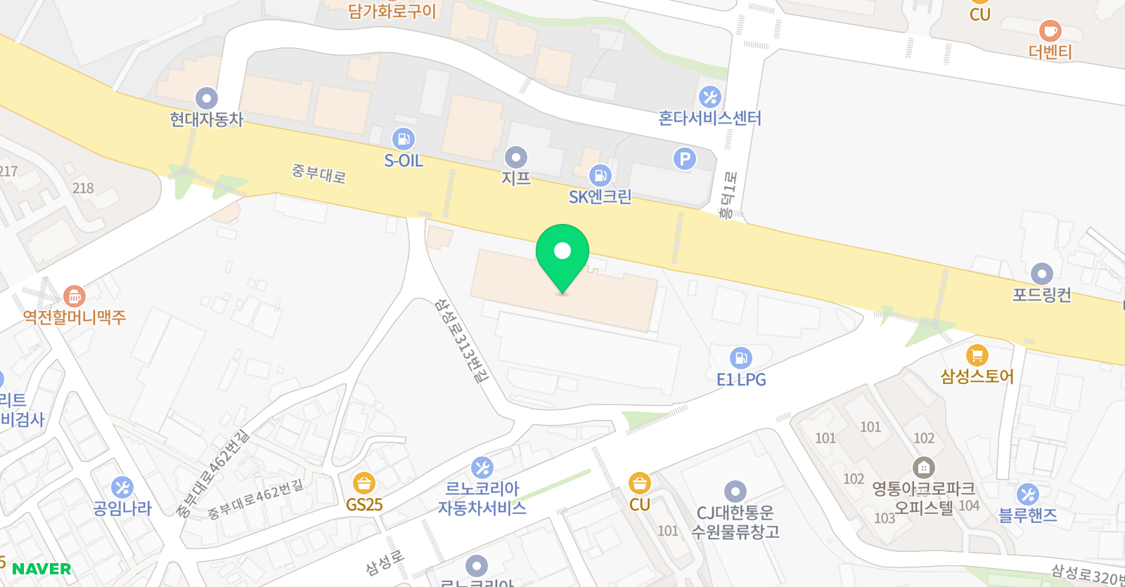 오비제이 농구아카데미 수원광교점 위치
