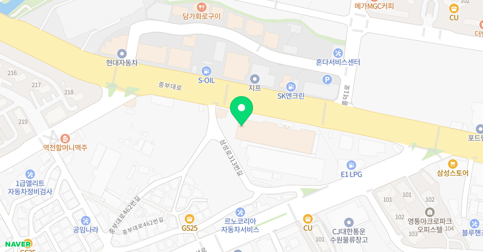 퍼시픽스포츠그룹 위치