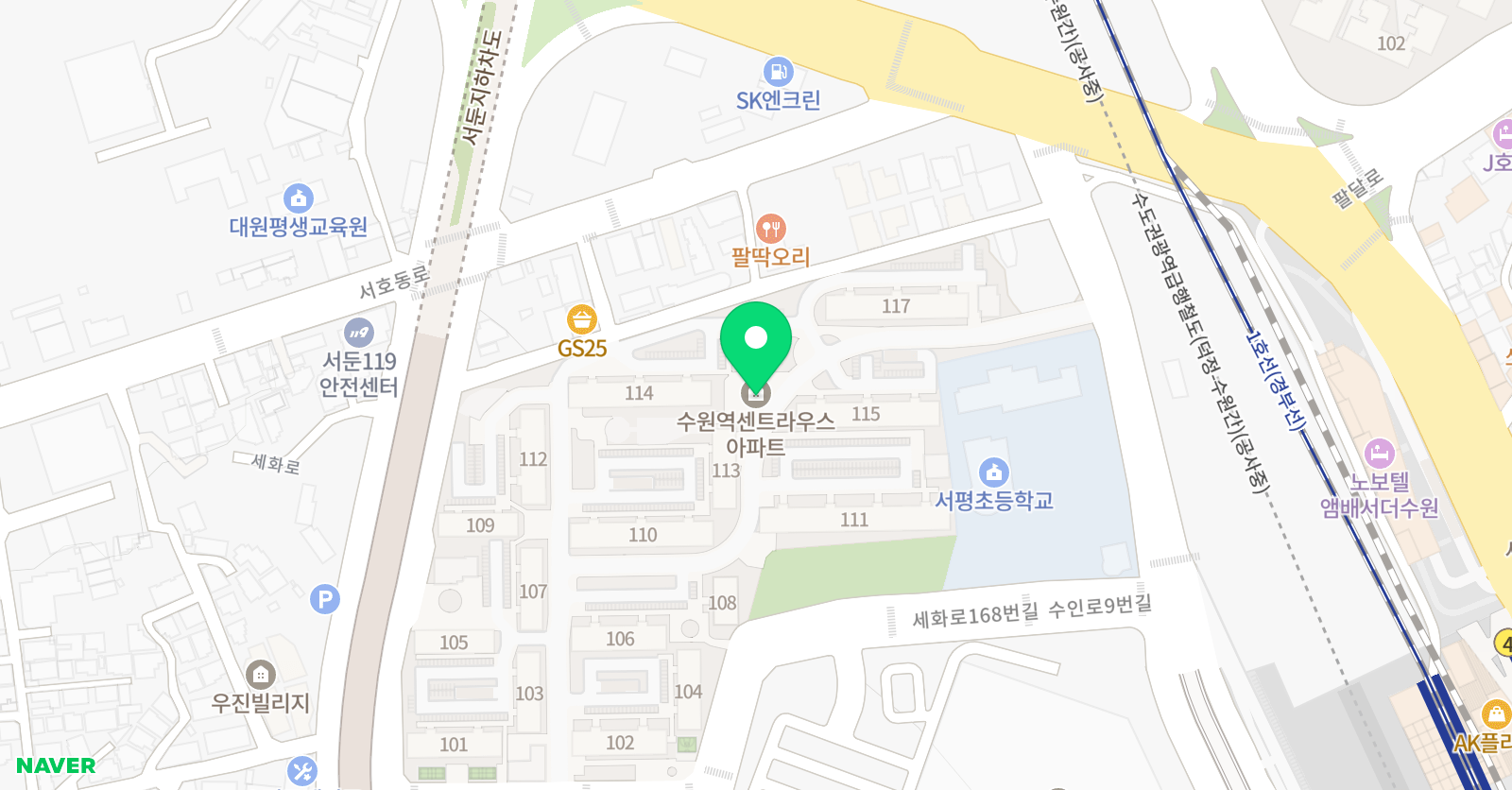 한솔 영어생각하는 수학학원 위치