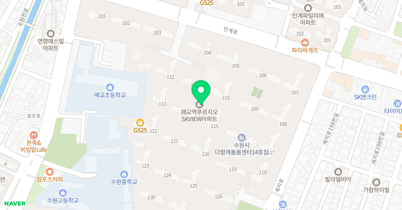 토론하는아이들 매교역푸르지오SK뷰GLE센터 위치