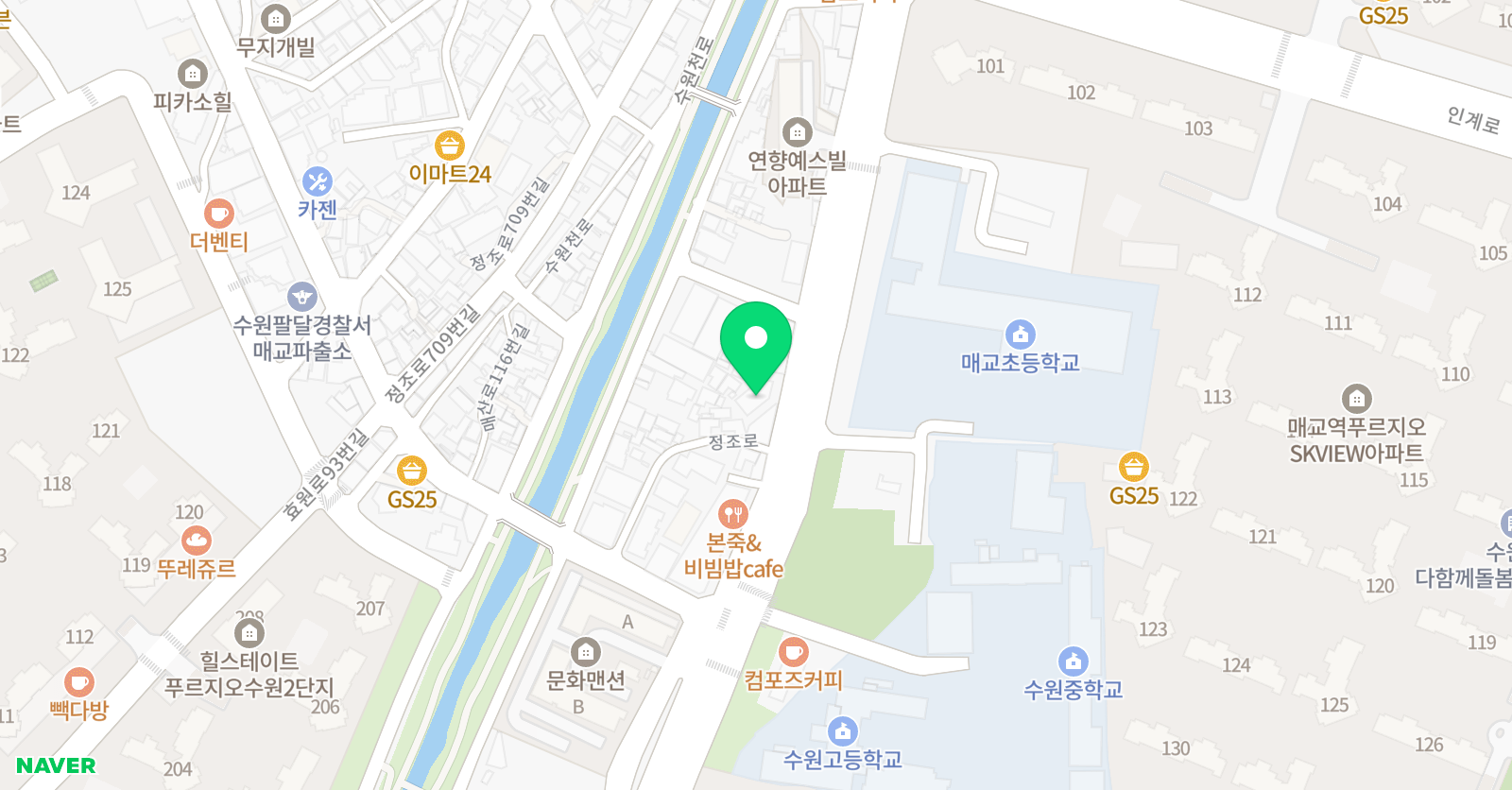 YBM잉글루 리본 영어 위치