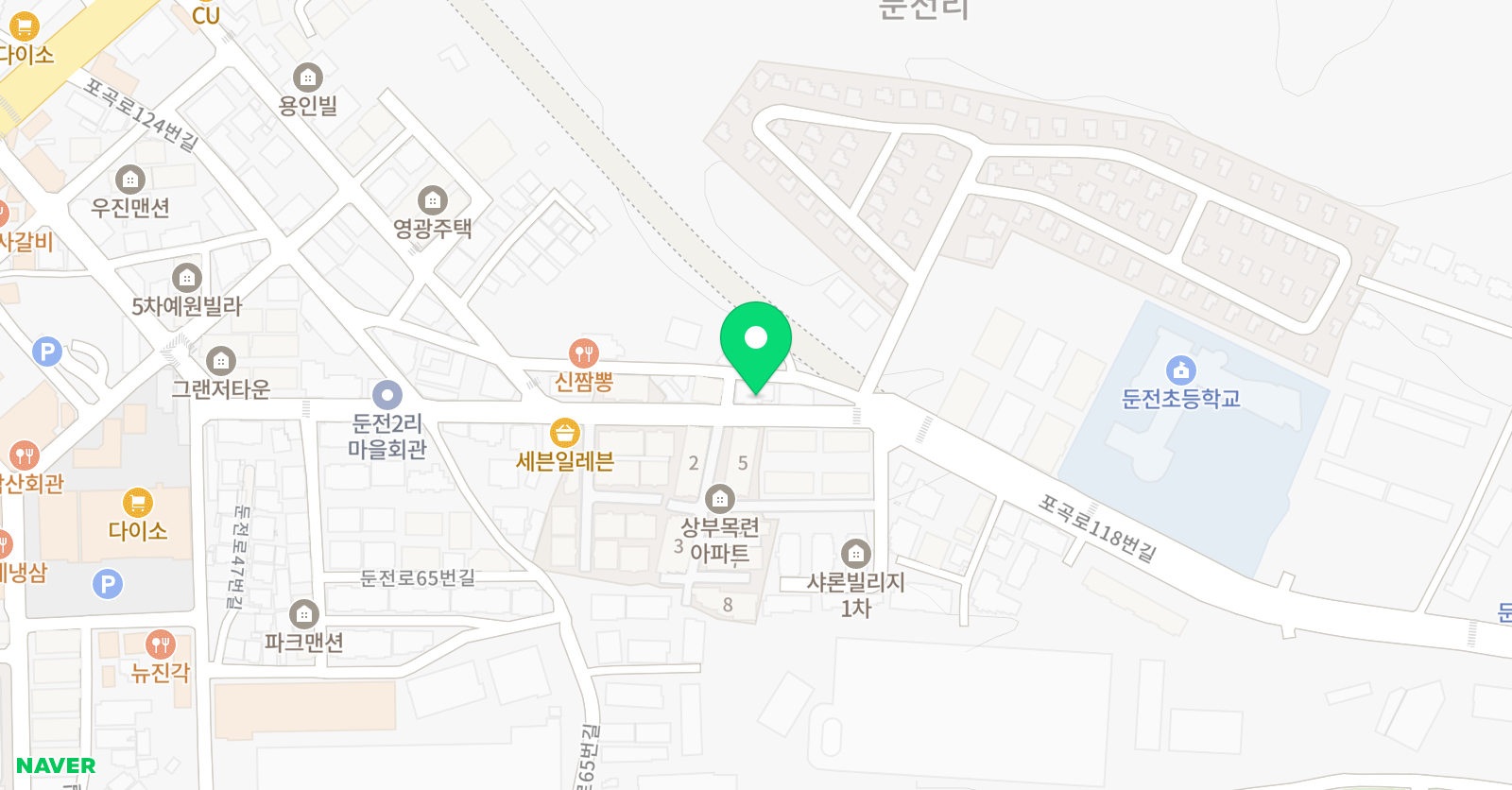 푸르넷 영수전문학원 위치