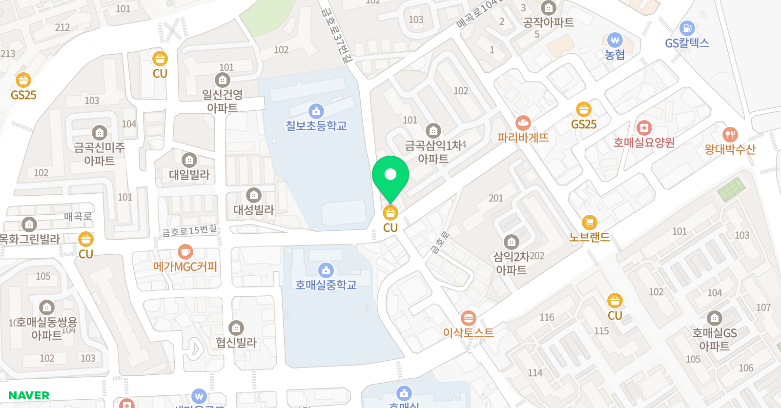 이쌤보습학원금곡동수학전과목 위치