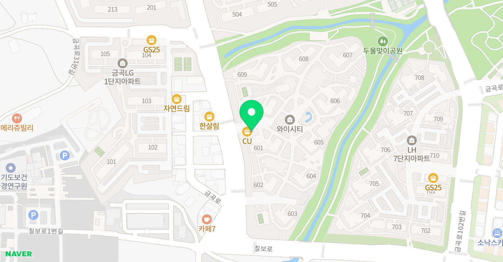리드인 독서논술학원 금곡점 위치