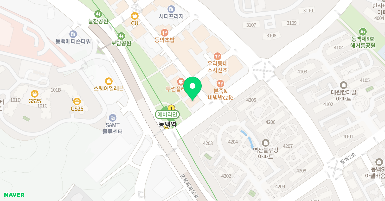 와와 학습코칭센터 동백점 위치