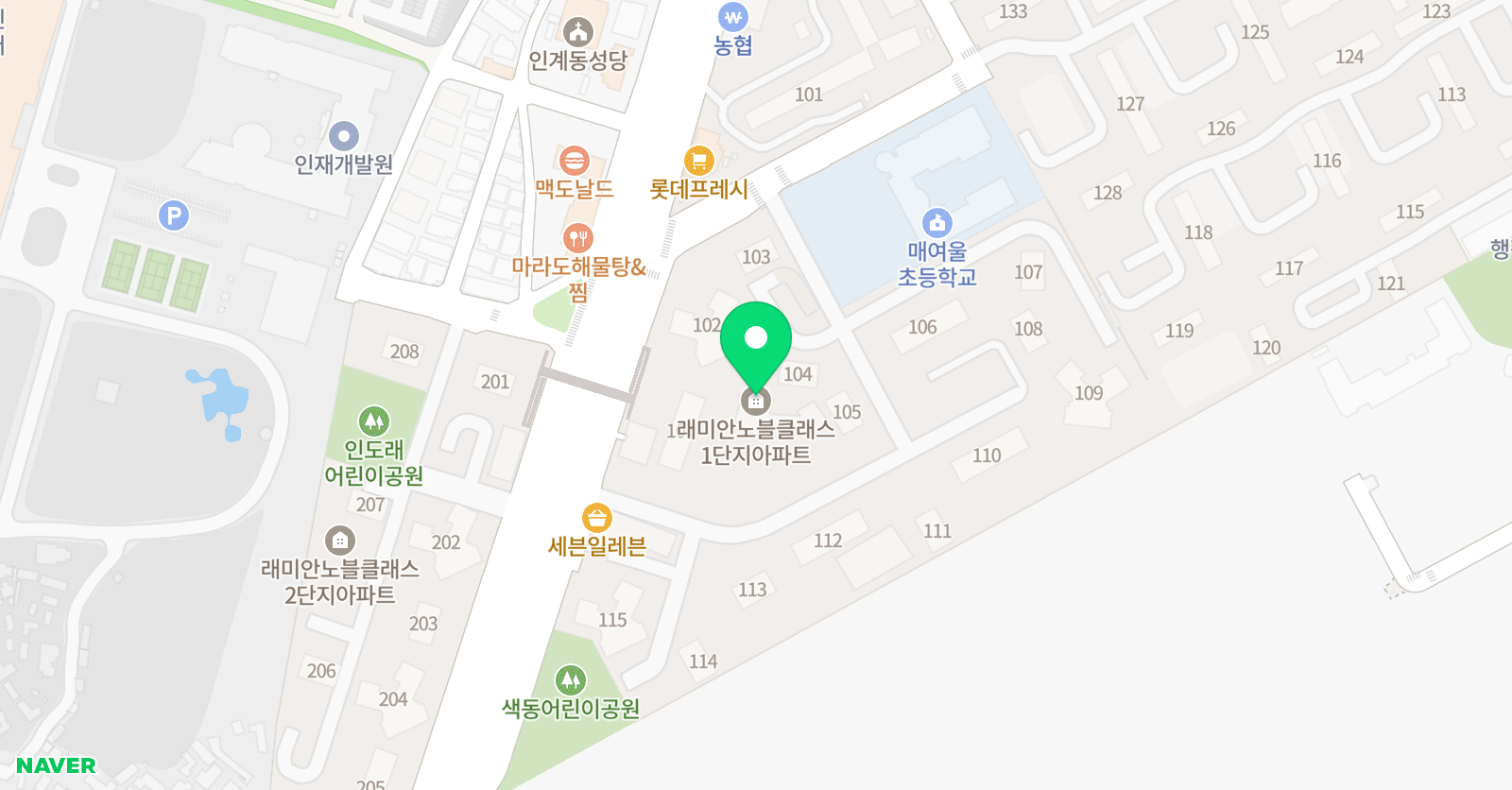 EM 수학학원 위치
