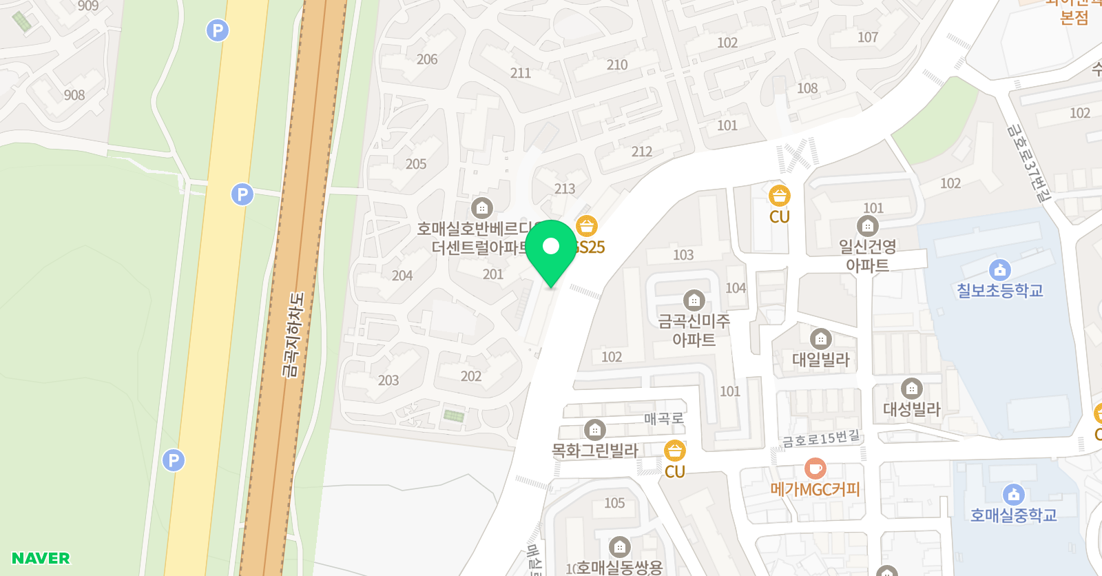 호매실더올림 수학교습소 위치