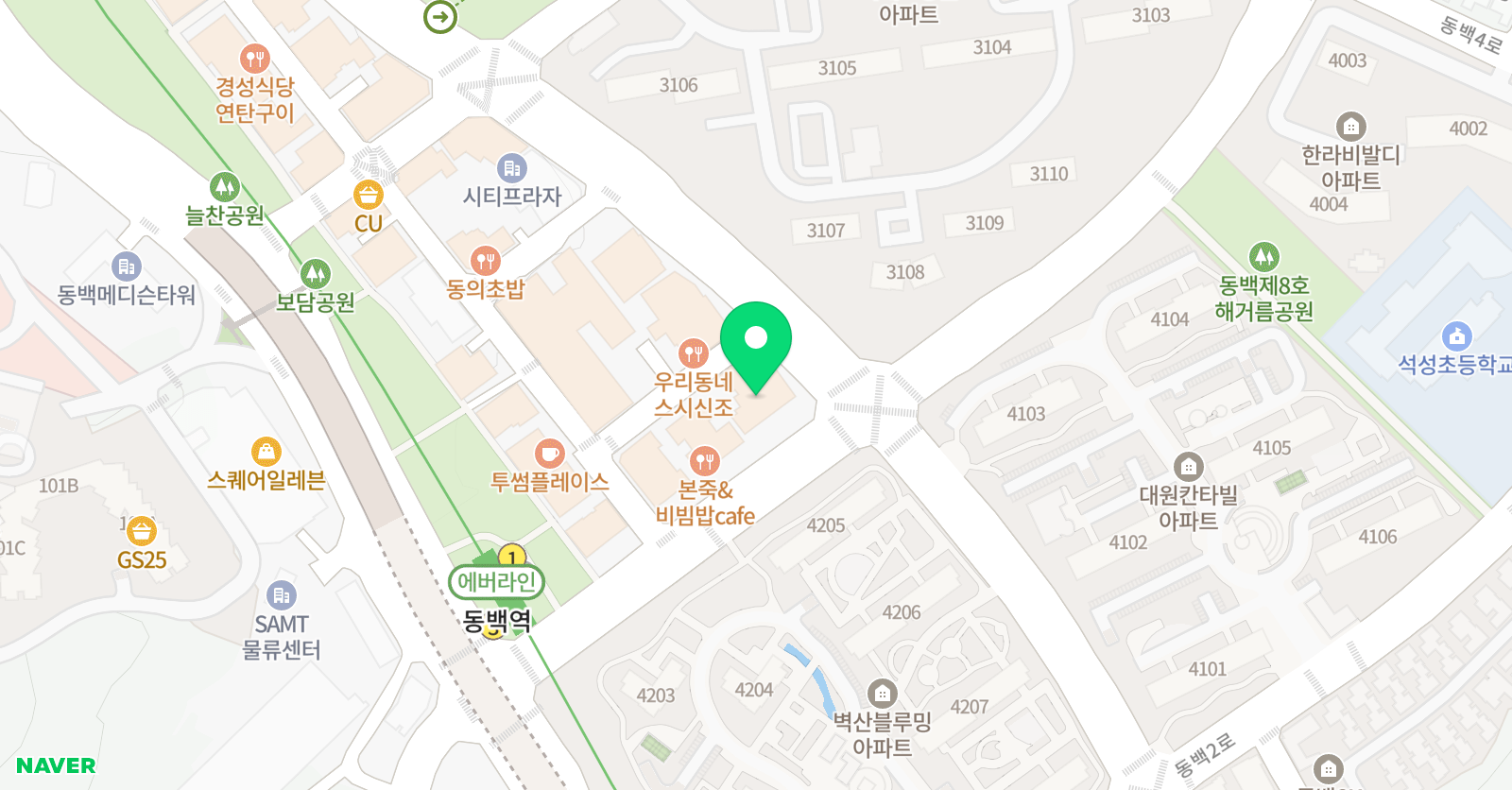 동백 로봇과학학원 위치