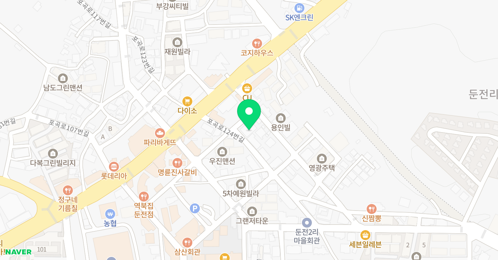 용인대 아이캔 태권도 위치