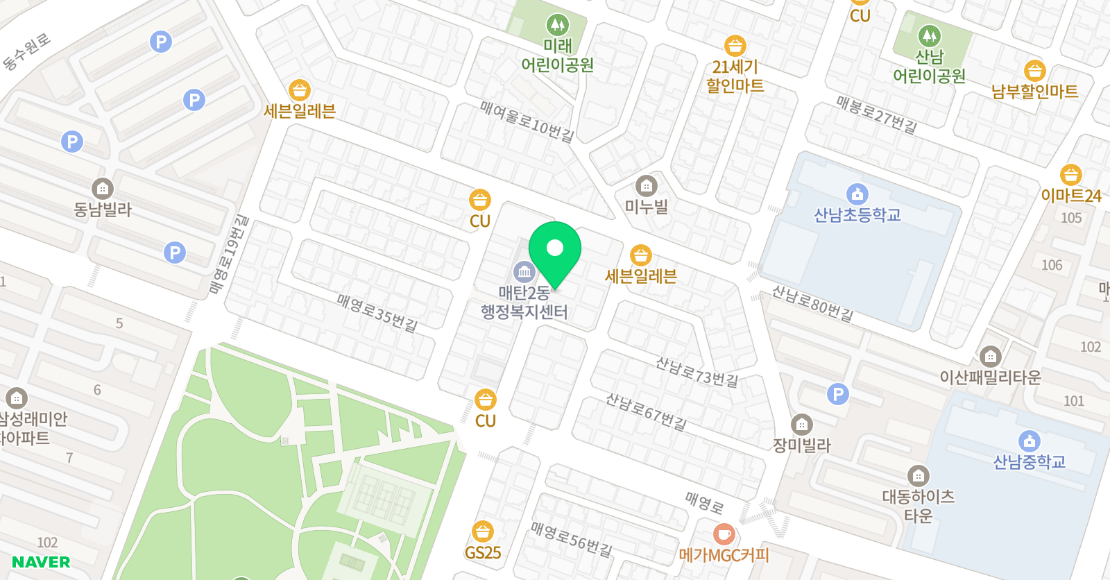 아이딜교육학원 위치