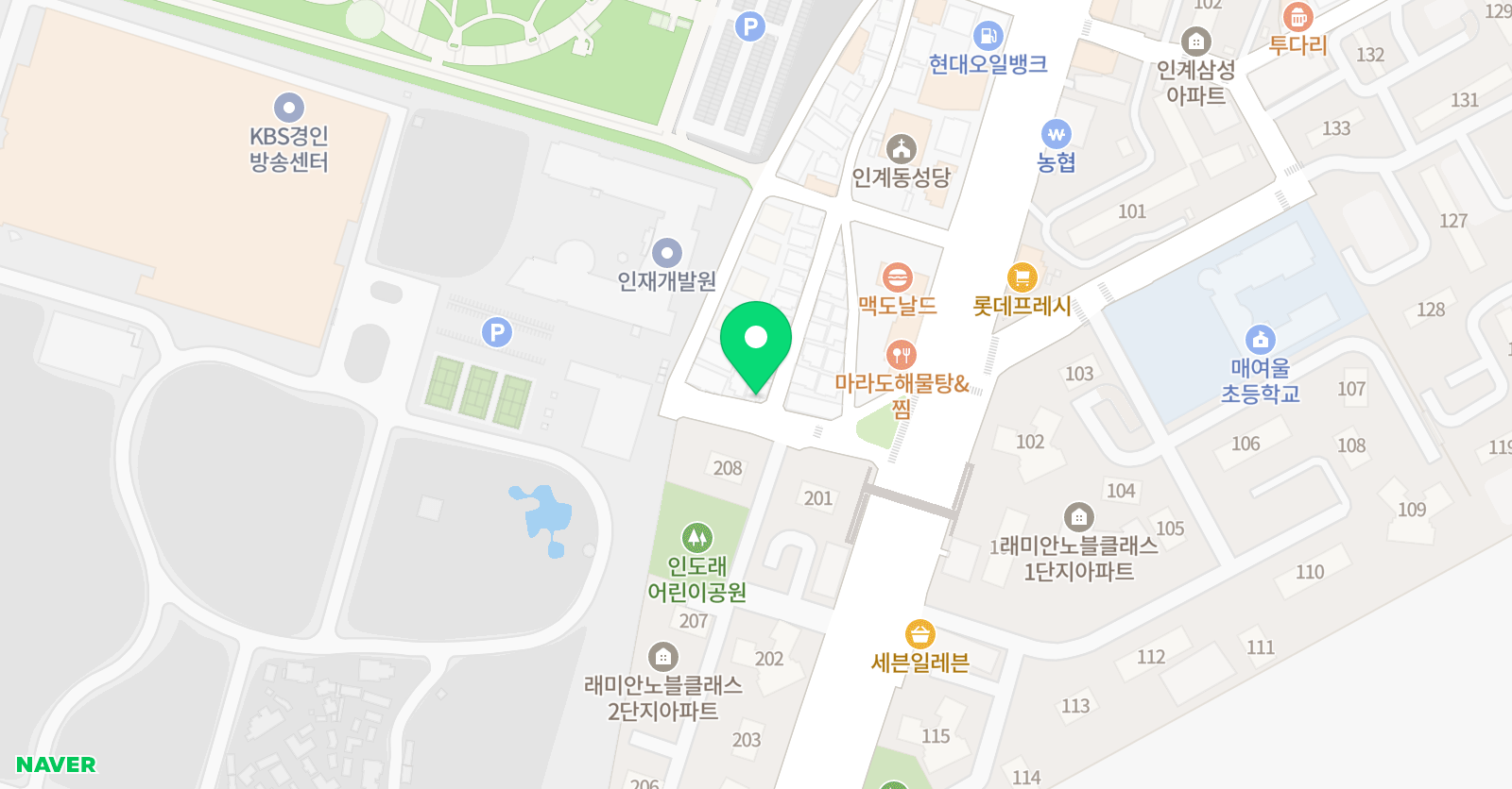 톡톡소다키즈 리딩영어 인계점 위치