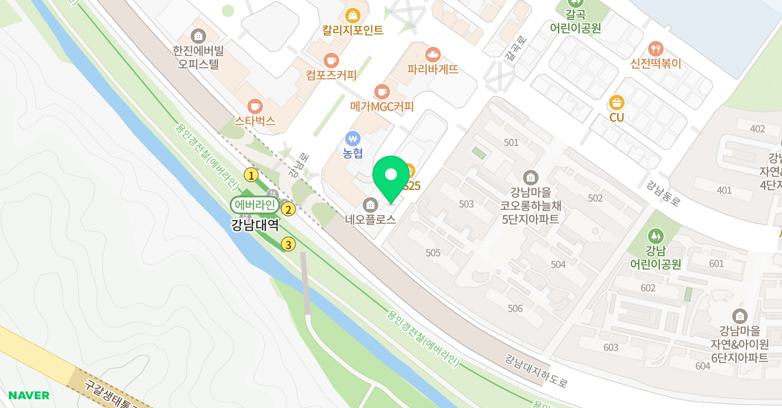 청담어학원 용인기흥 브랜치 위치