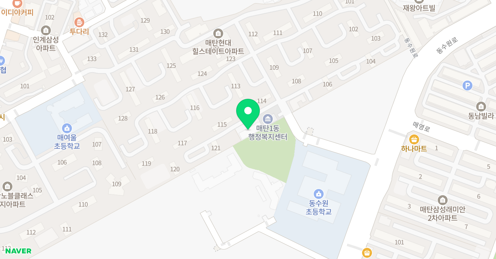 향기있는 피아노 위치