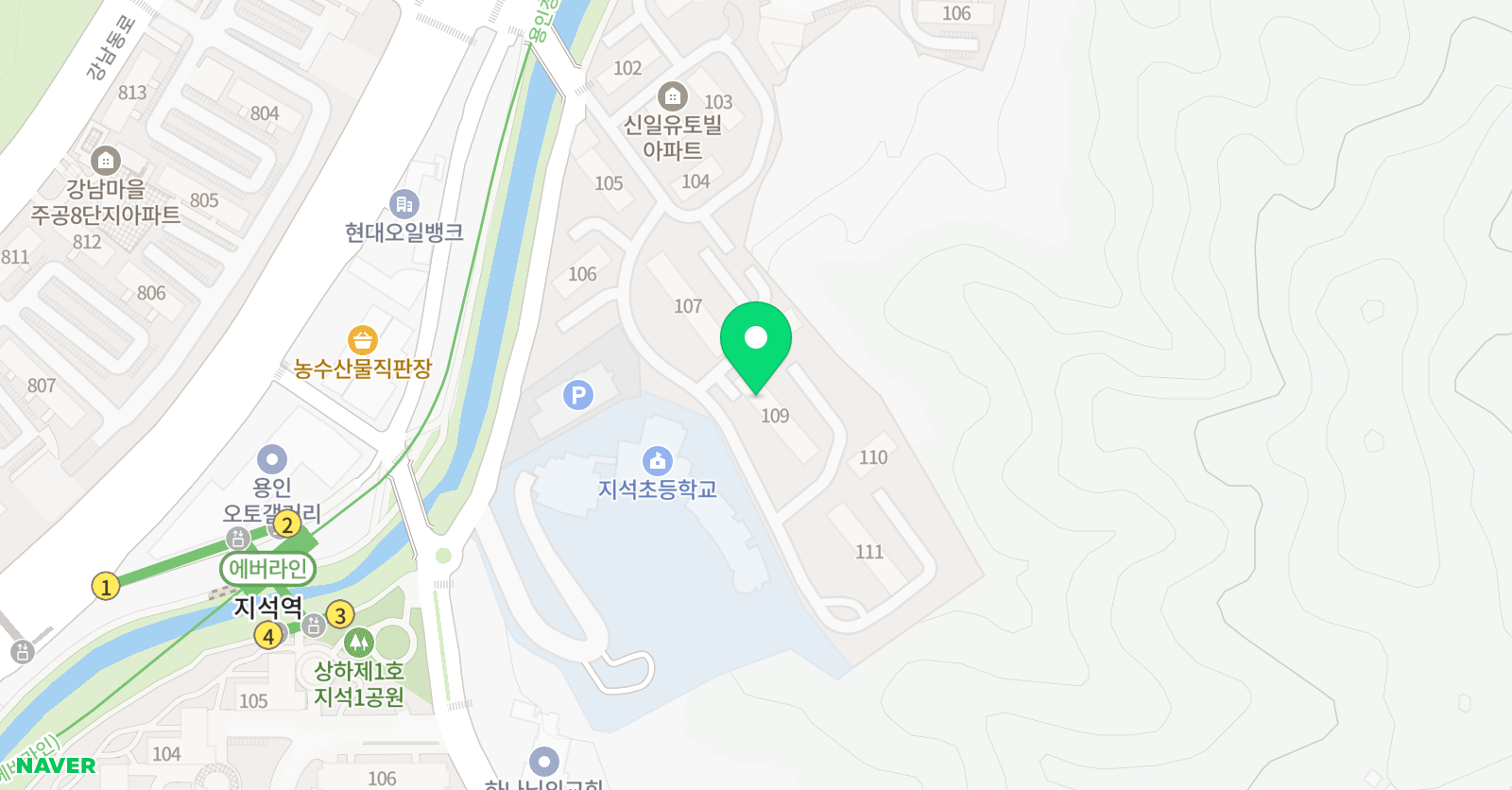 푸르넷 공부방 지석초점 위치