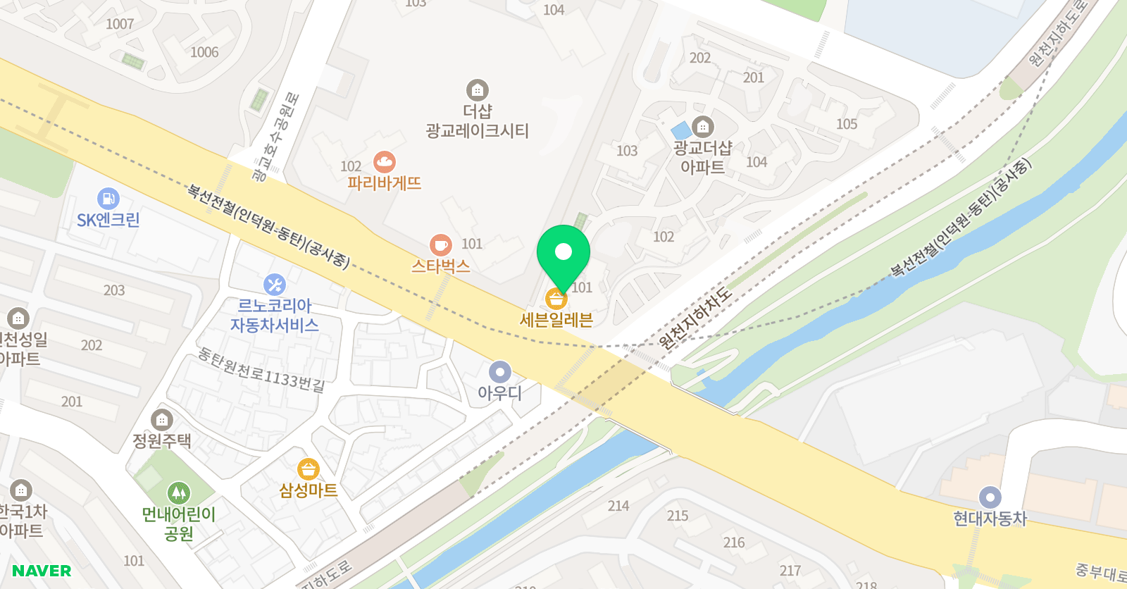 리드인 독서논술 광교더샵점 위치