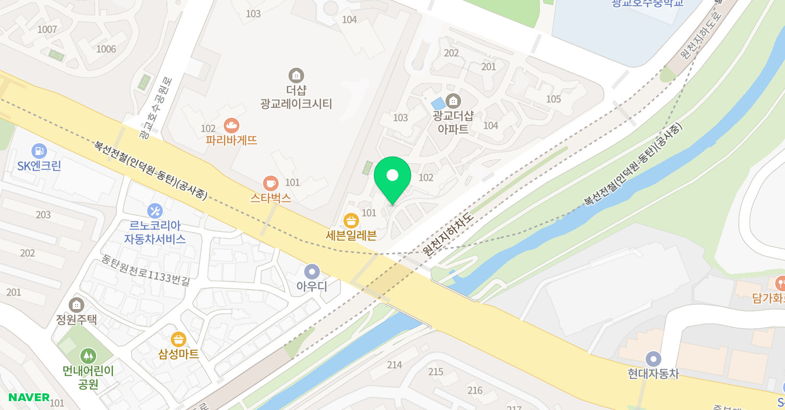 이앤비 영어학원 위치