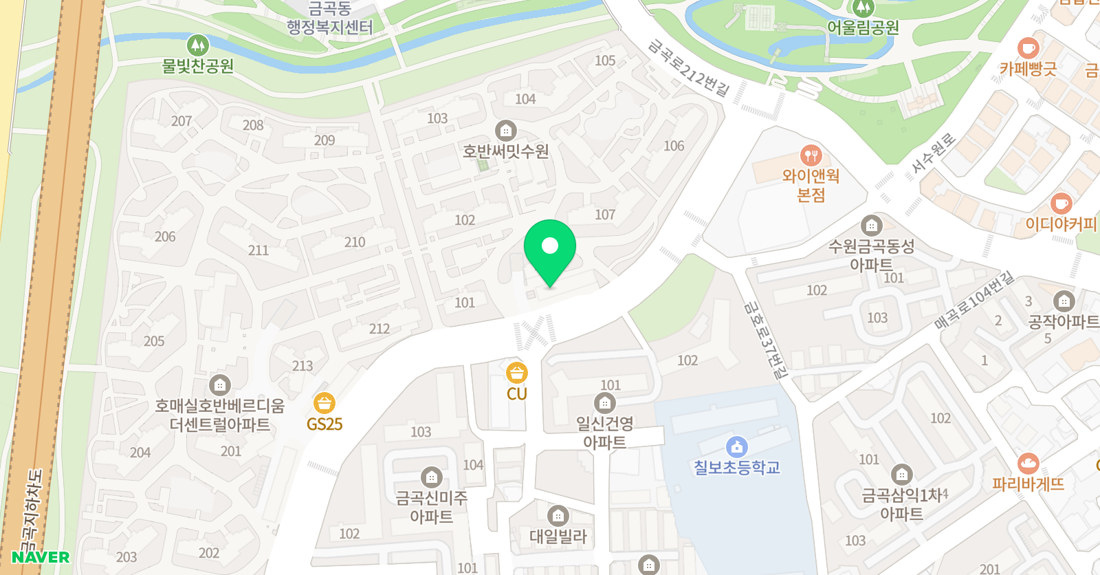 아소비 수원 호매실호반점 위치