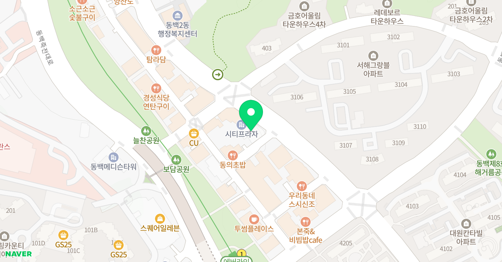 동백 ELS 영어학원 위치