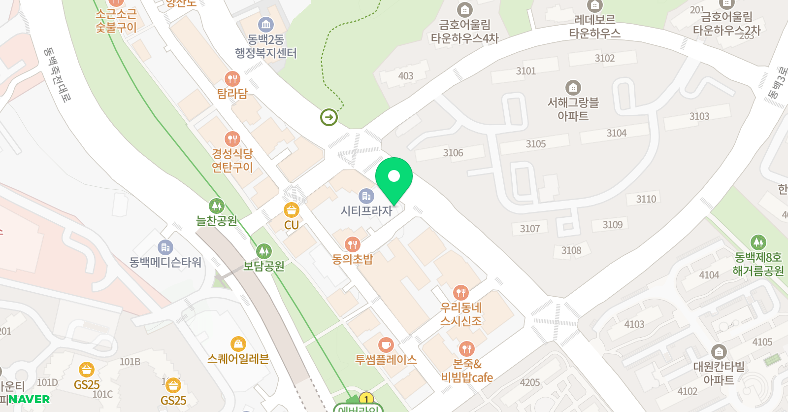 G1230 동백캠퍼스 위치
