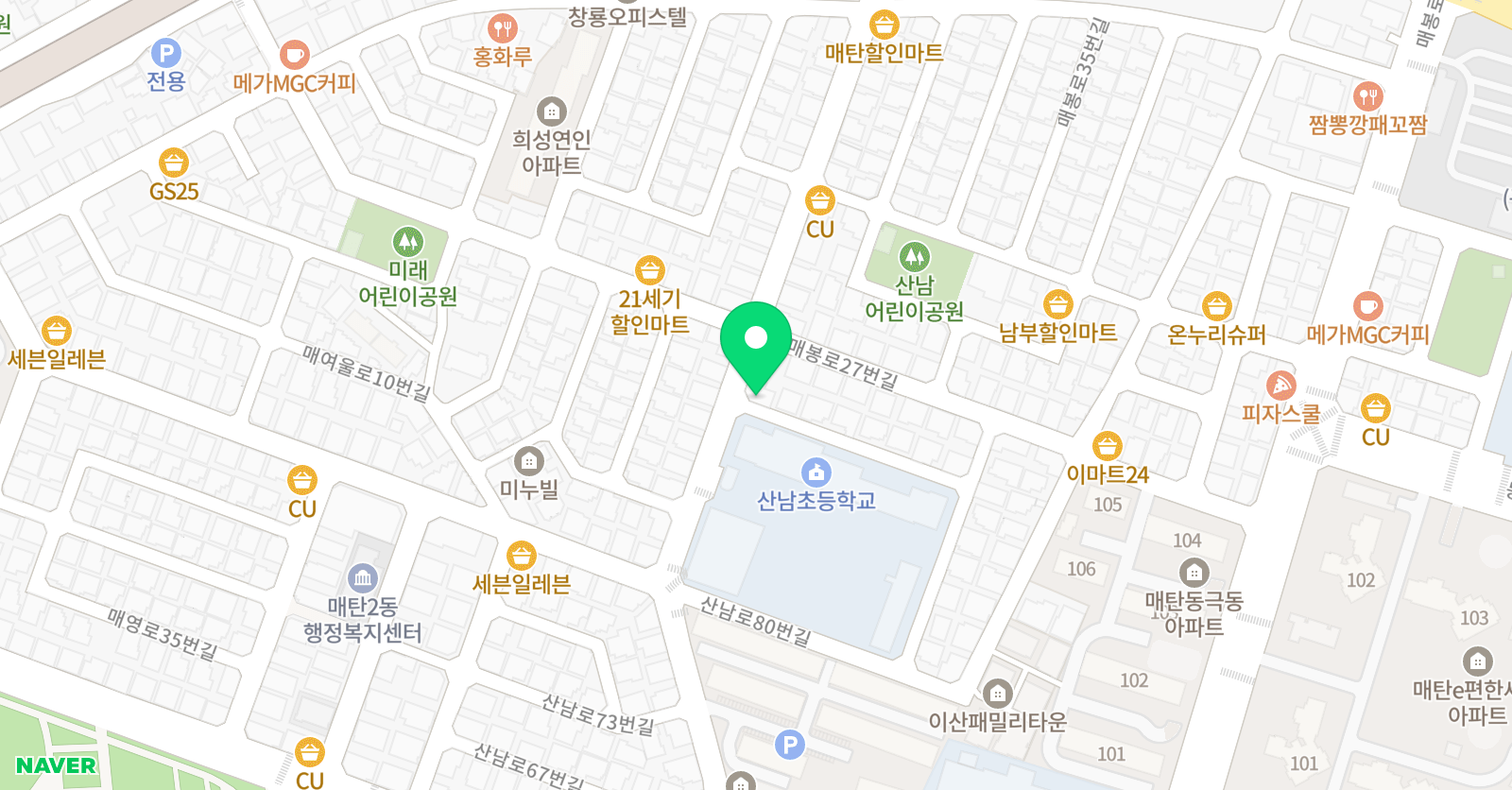 초록 음악학원 위치