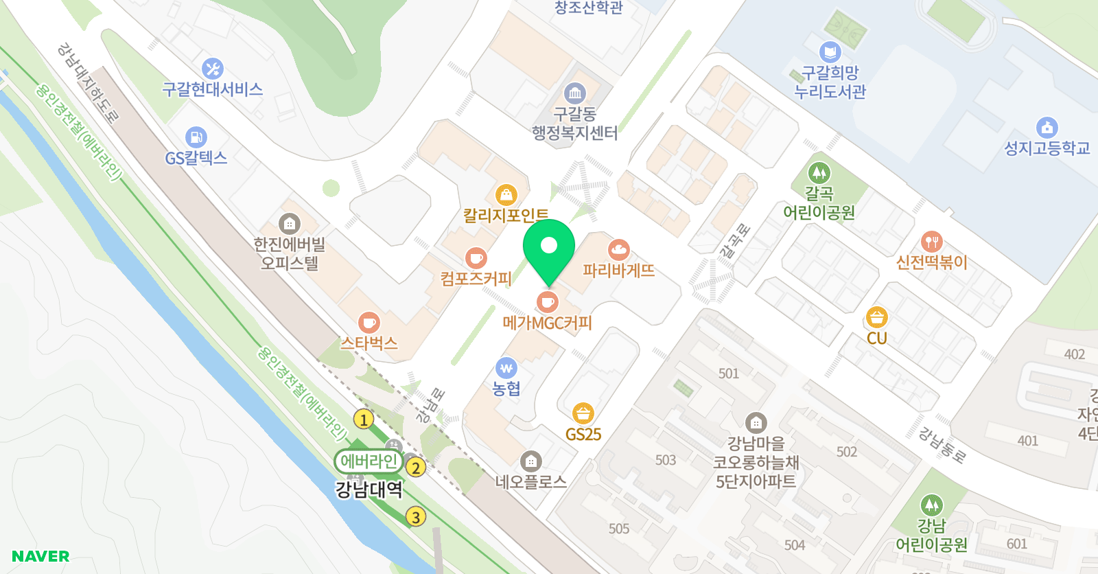 김경 수학학원 위치