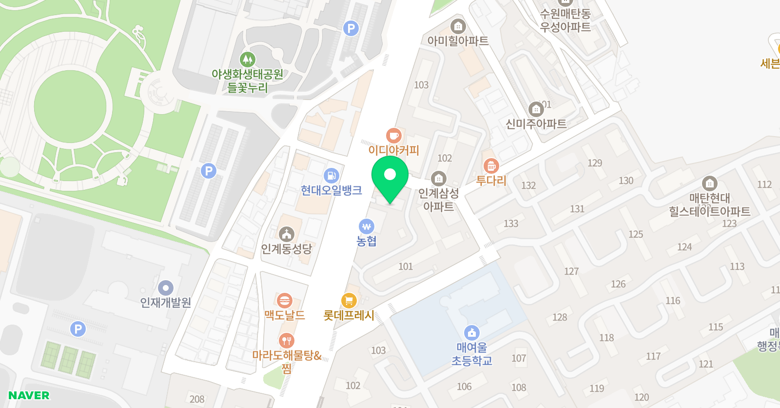 SM 학원 위치