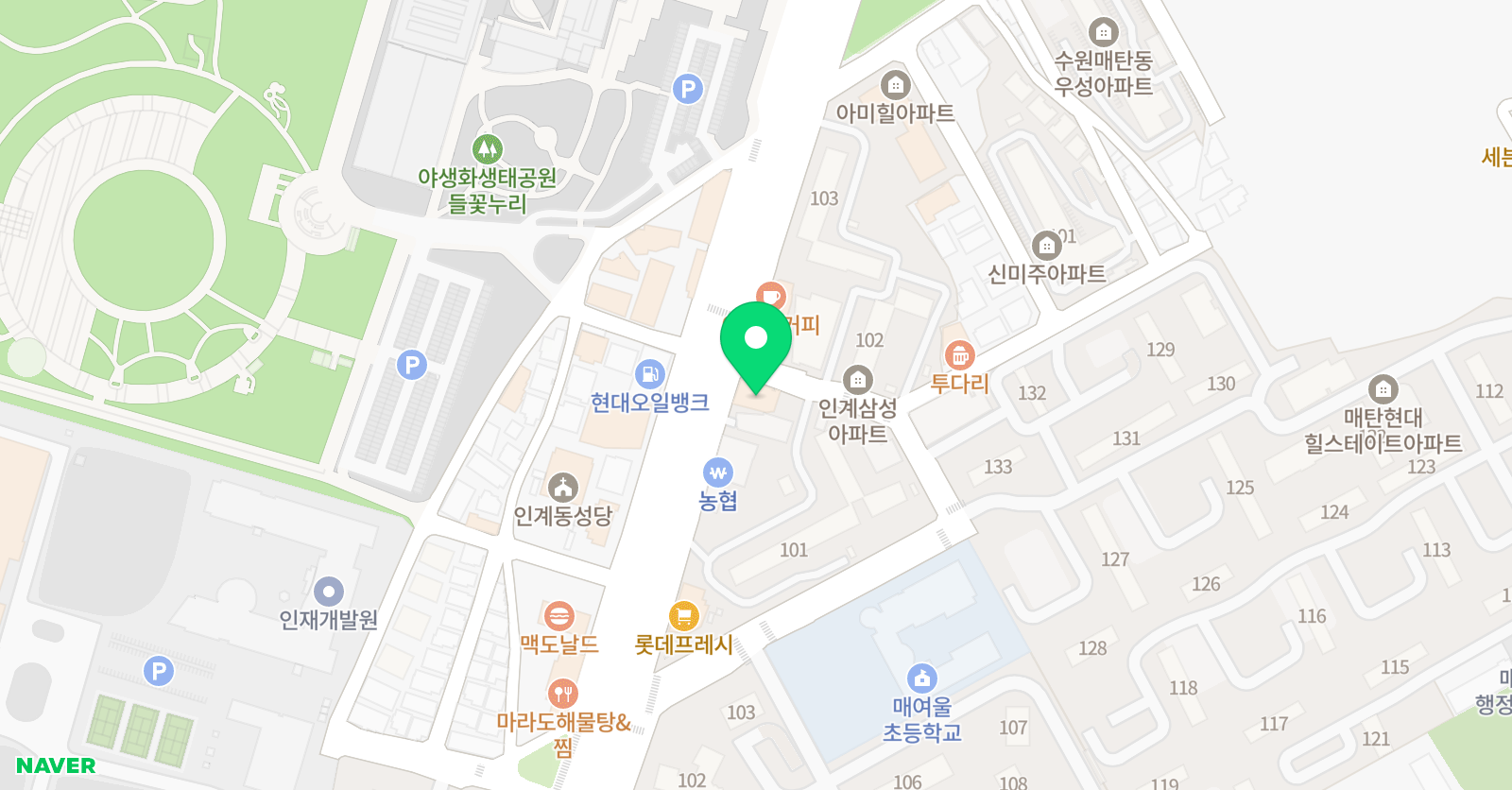 싹 수학학원 위치
