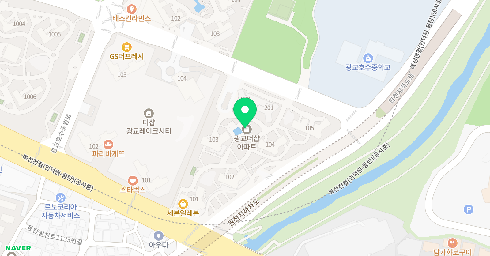 더샵 논술 위치