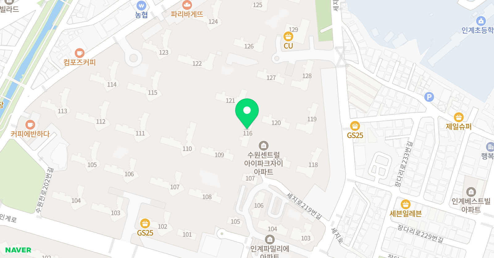 기탄사고력교실 수원센트럴아이파크자이2호점 위치
