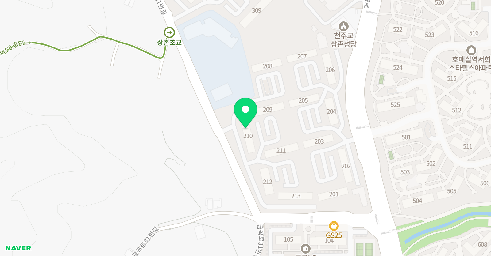 원에듀 영어수학학원 위치
