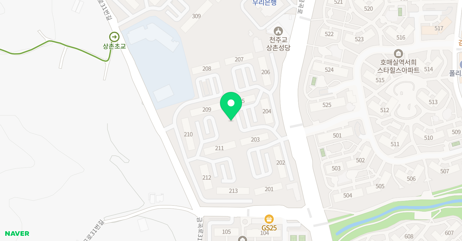 한선생 영어수학 위치