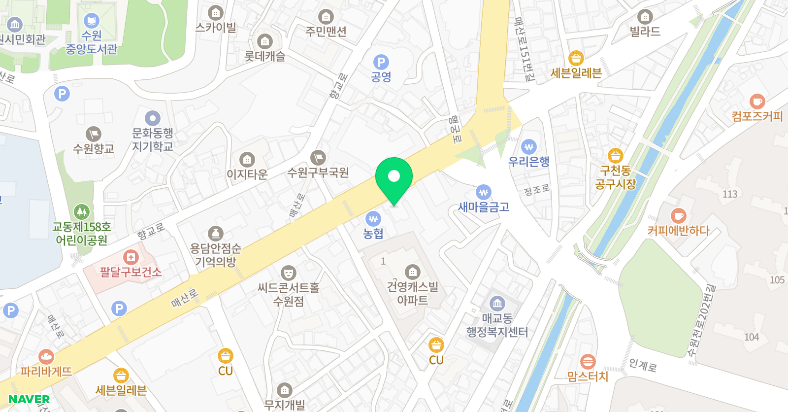 모두스 만화애니전문학원 위치