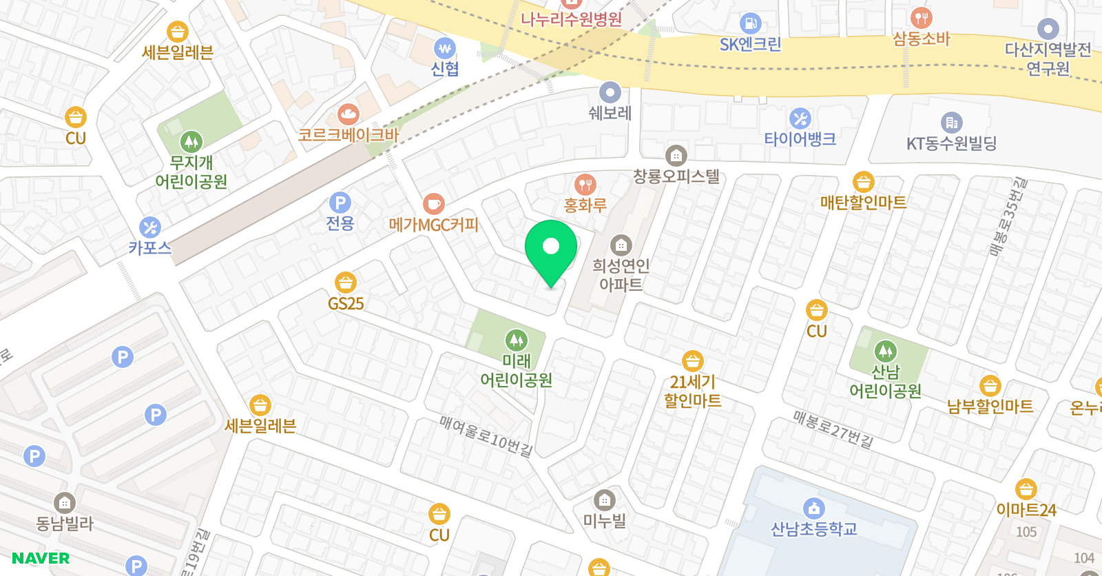 자람 미술학원 위치